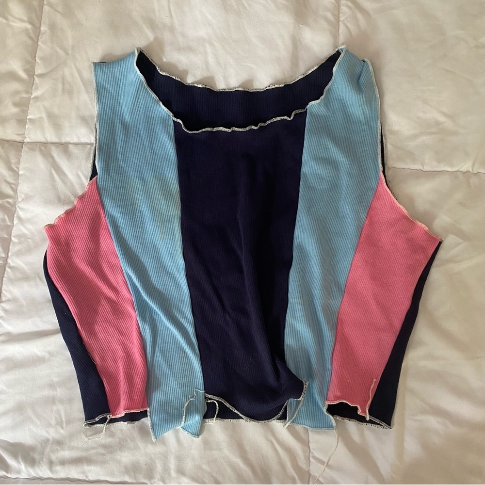 RETRO STRIPE CROP TOP